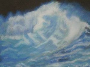 Voir le détail de cette oeuvre: la vague bleue